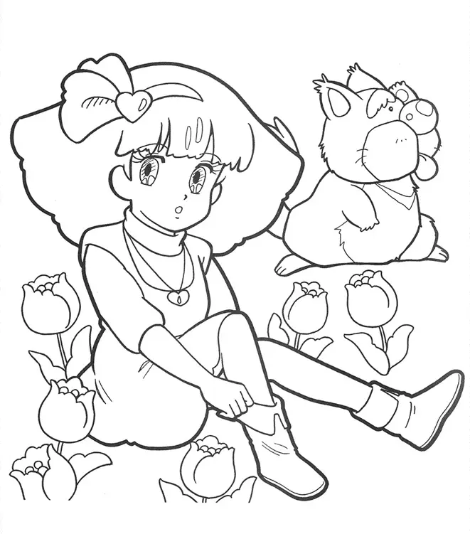 Minky Momo Coloring Pages