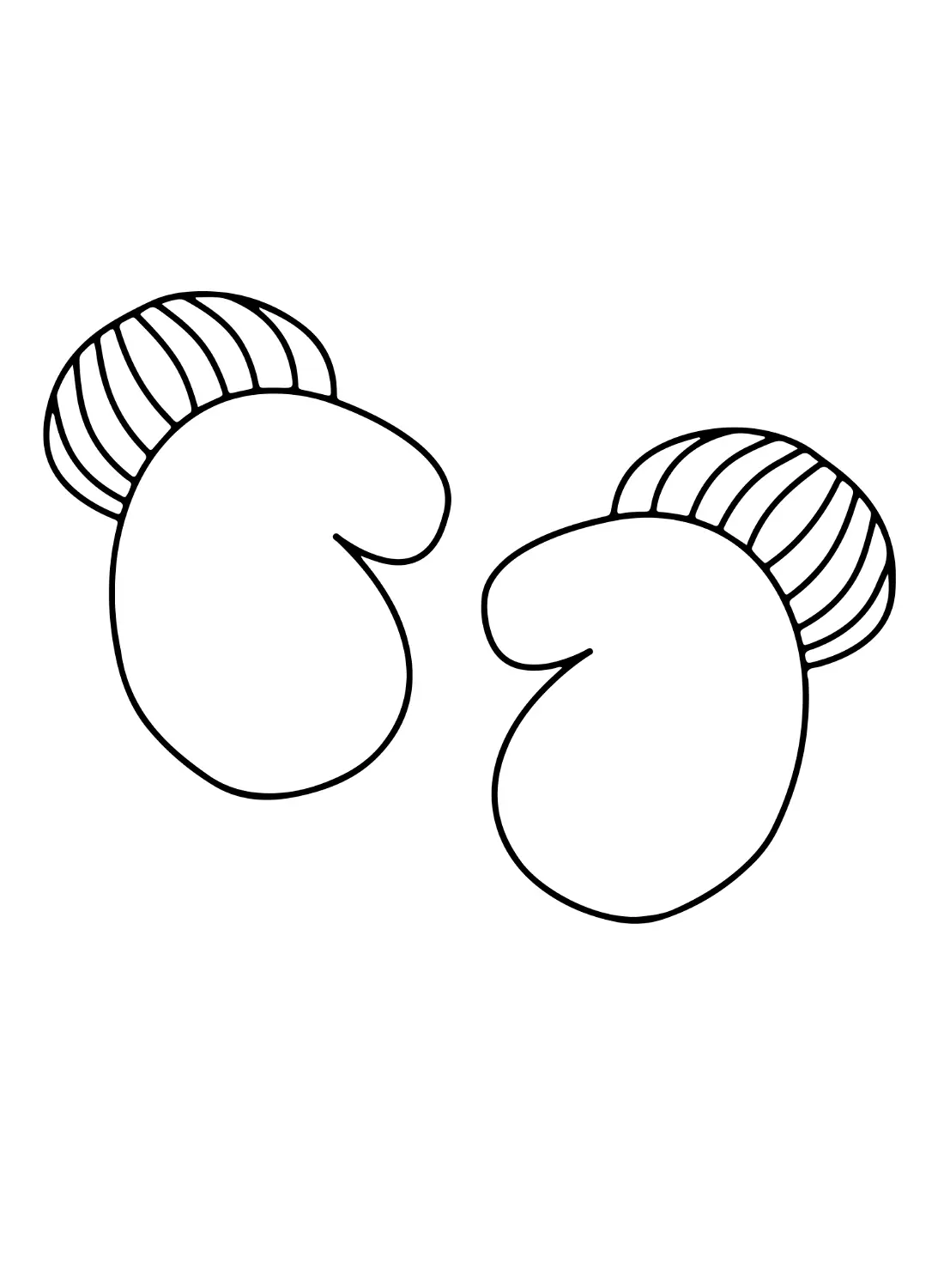 Mittens Coloring Pages