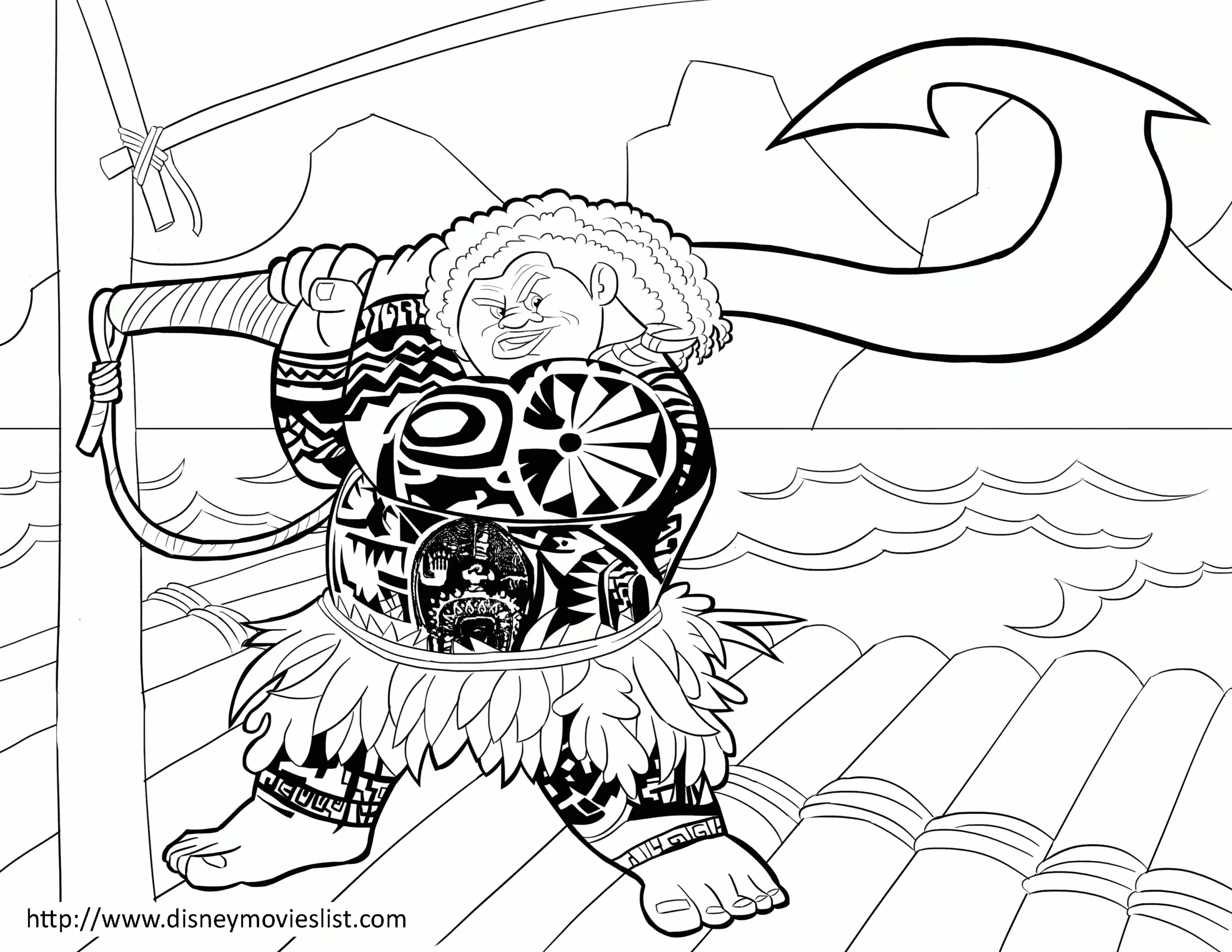 Moana Coloring Pages