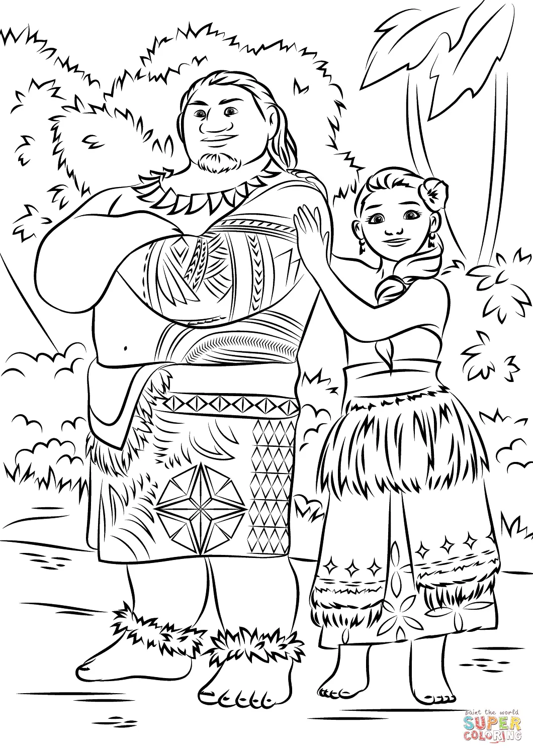 Moana Coloring Pages