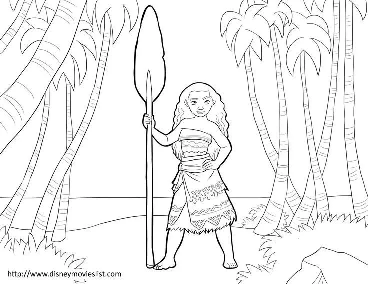 Moana Coloring Pages