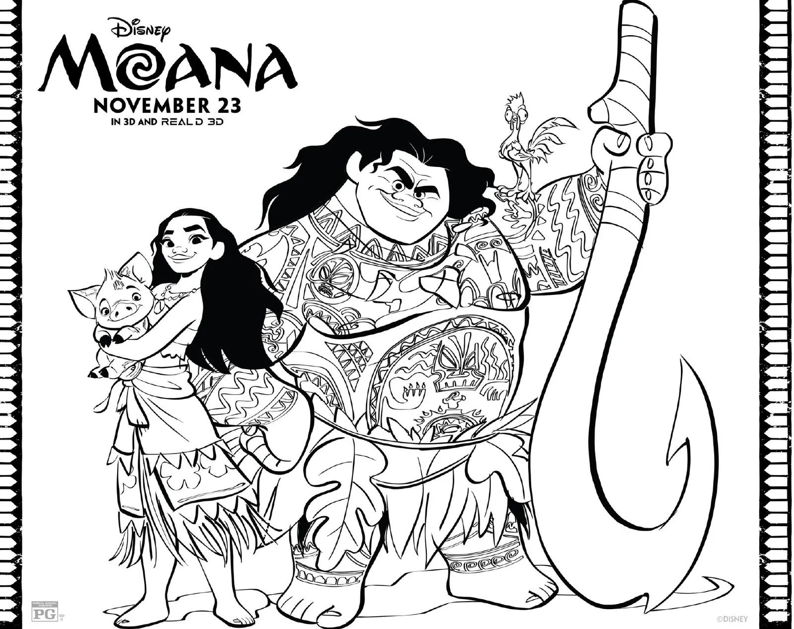 Moana Coloring Pages