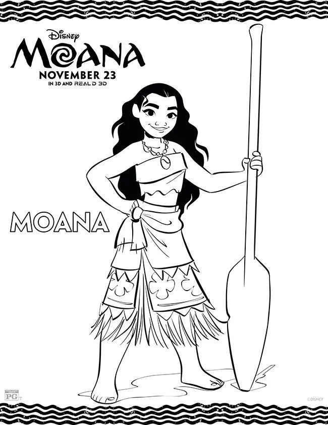 Moana Coloring Pages