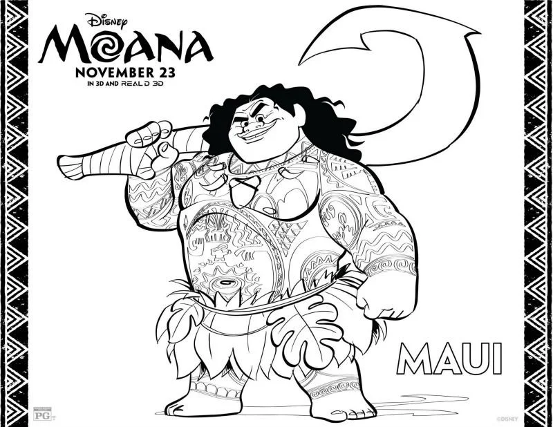 Moana Coloring Pages