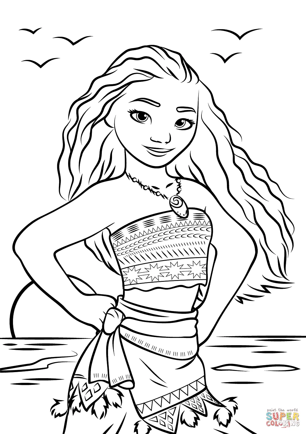 Moana Coloring Pages