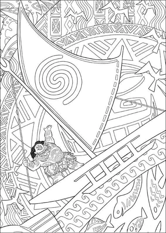 Moana Coloring Pages