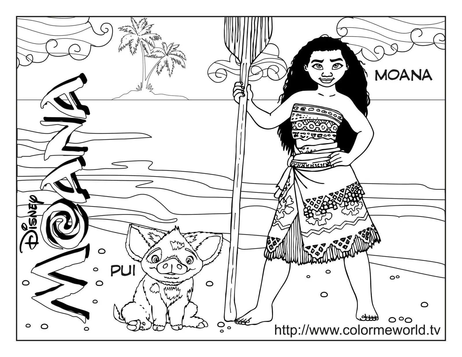 Moana Coloring Pages