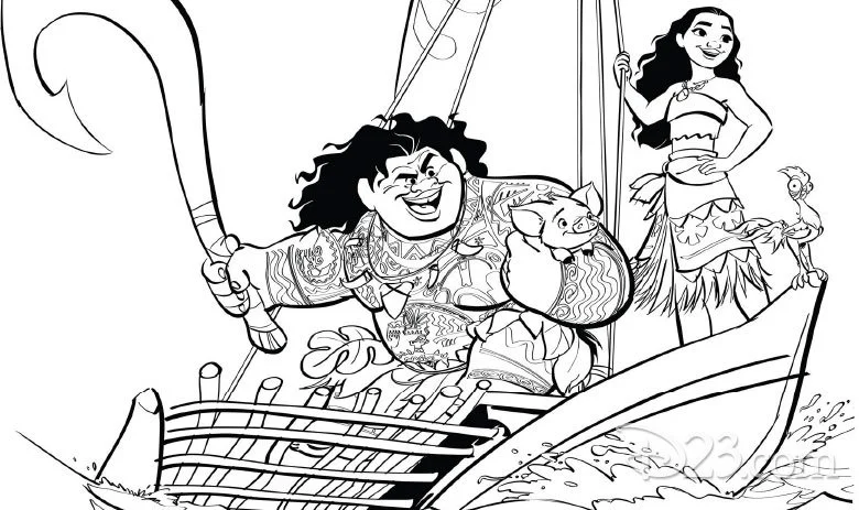 Moana Coloring Pages