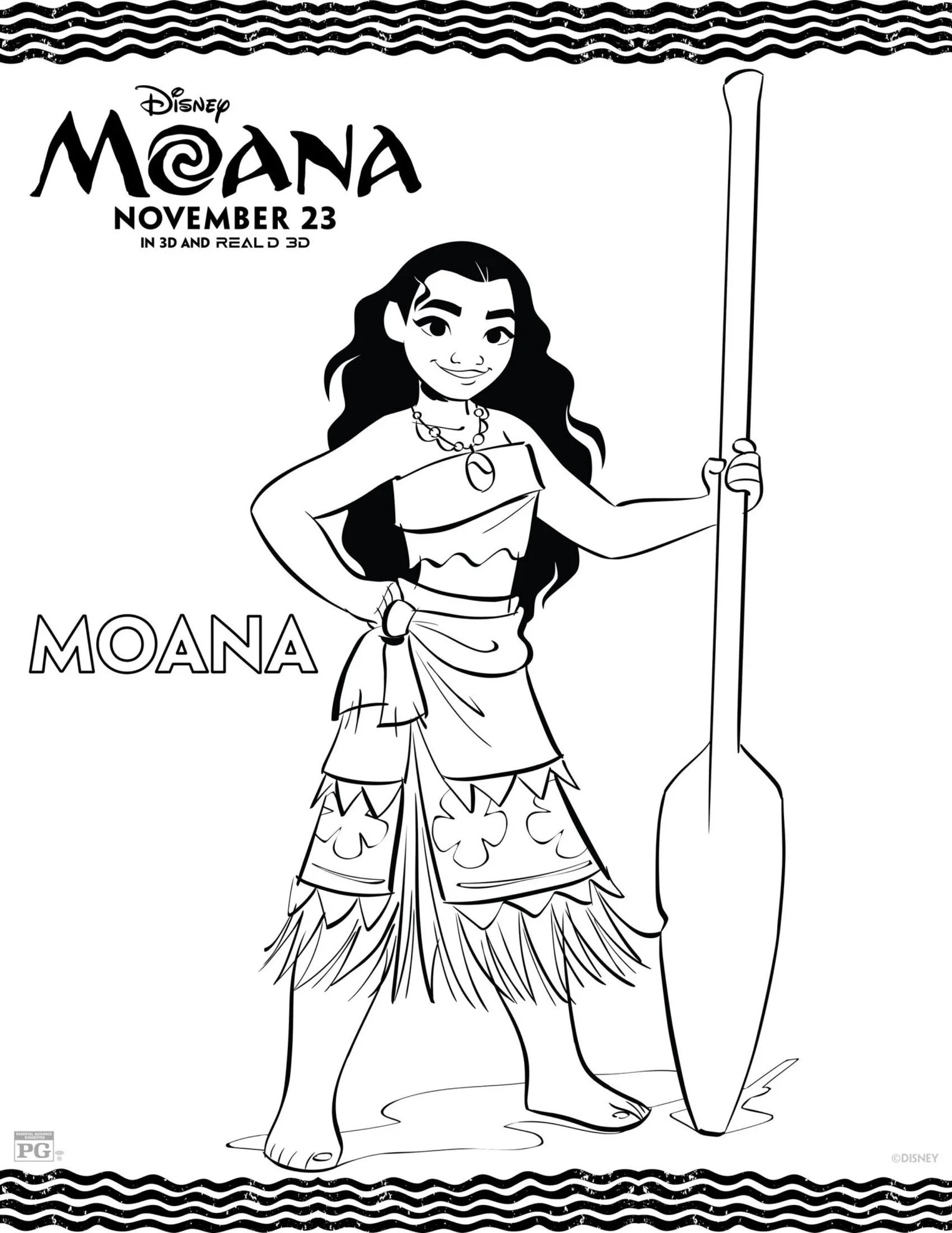 Moana Coloring Pages