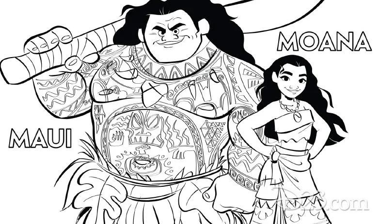 Moana Coloring Pages