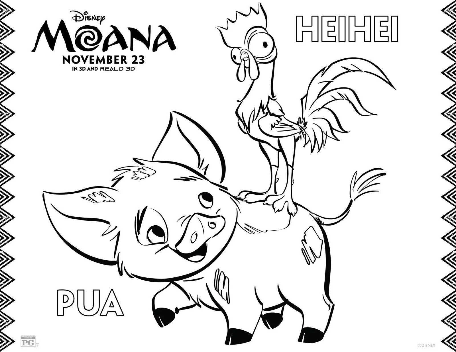 Moana Coloring Pages