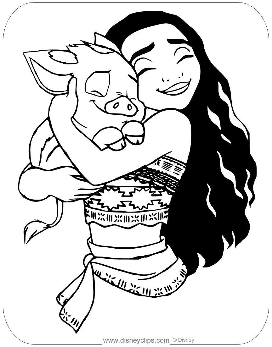 Moana Coloring Pages