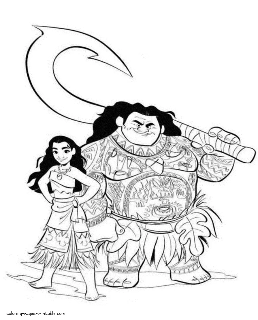 Moana Coloring Pages