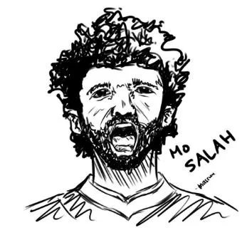 Mohamed Salah Coloring Pages