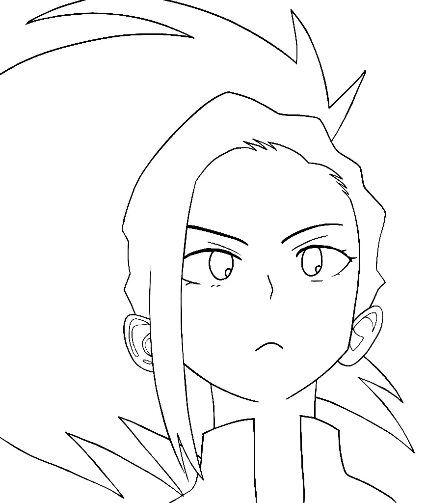 Momo Yaoyorozu Coloring Pages