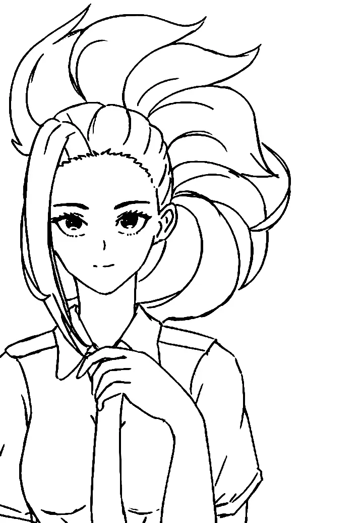 Momo Yaoyorozu Coloring Pages