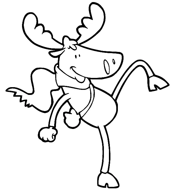Moose Coloring Pages