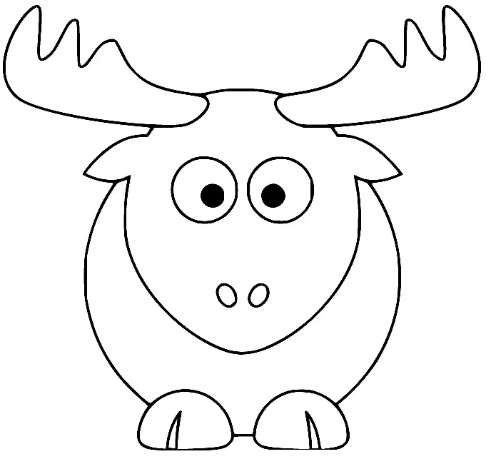 Moose Coloring Pages