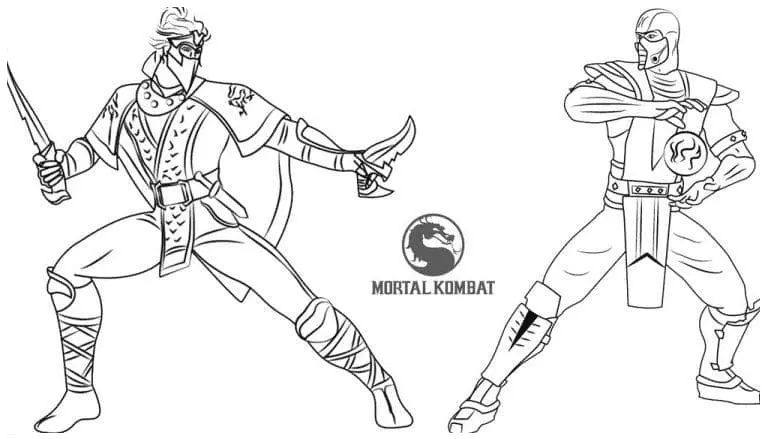 Mortal Kombat Coloring Pages