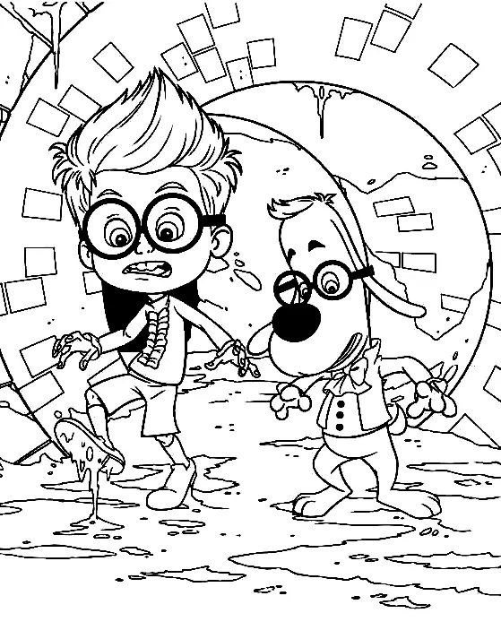 Mr Peabody and Sherman Coloring Pages
