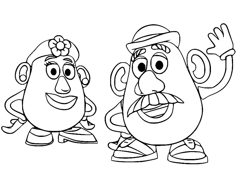 Mr Potato Head Coloring Pages