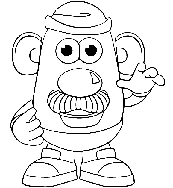 Mr Potato Head Coloring Pages