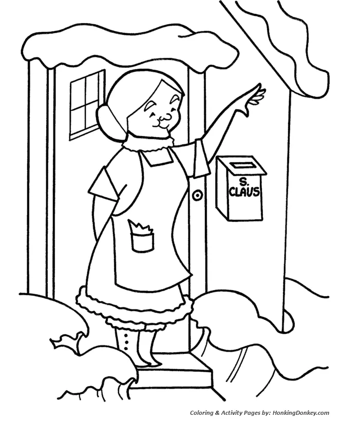 Mrs Claus Coloring Pages