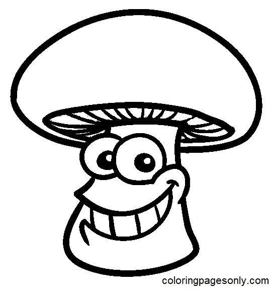 Mushroom Coloring Pages