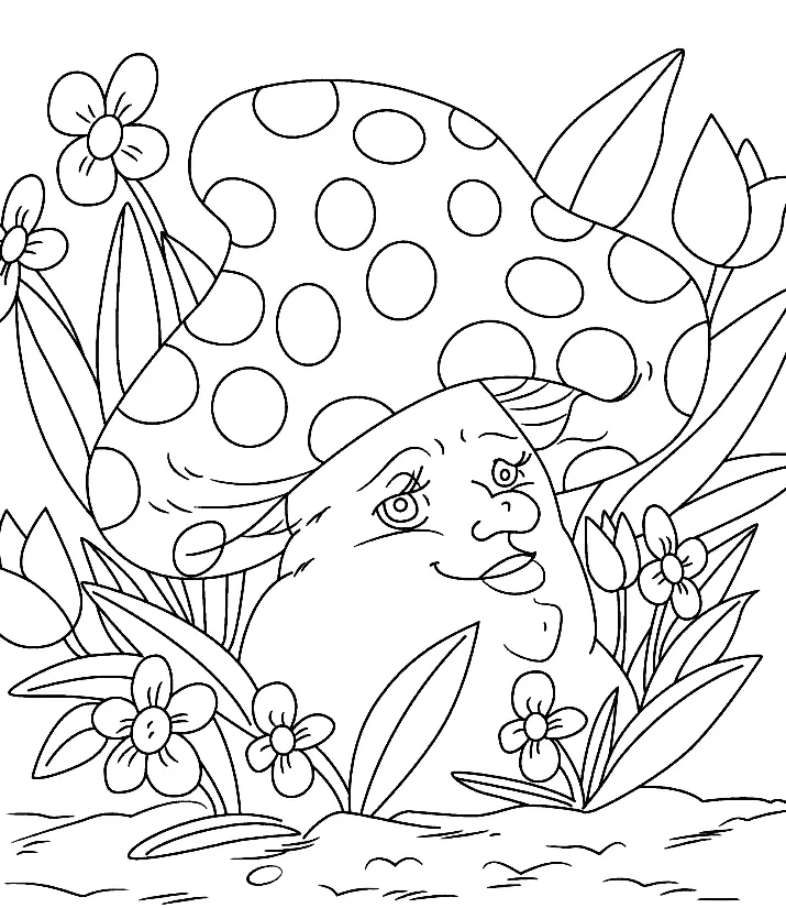 Mushroom Coloring Pages — Coloring Pages to Print