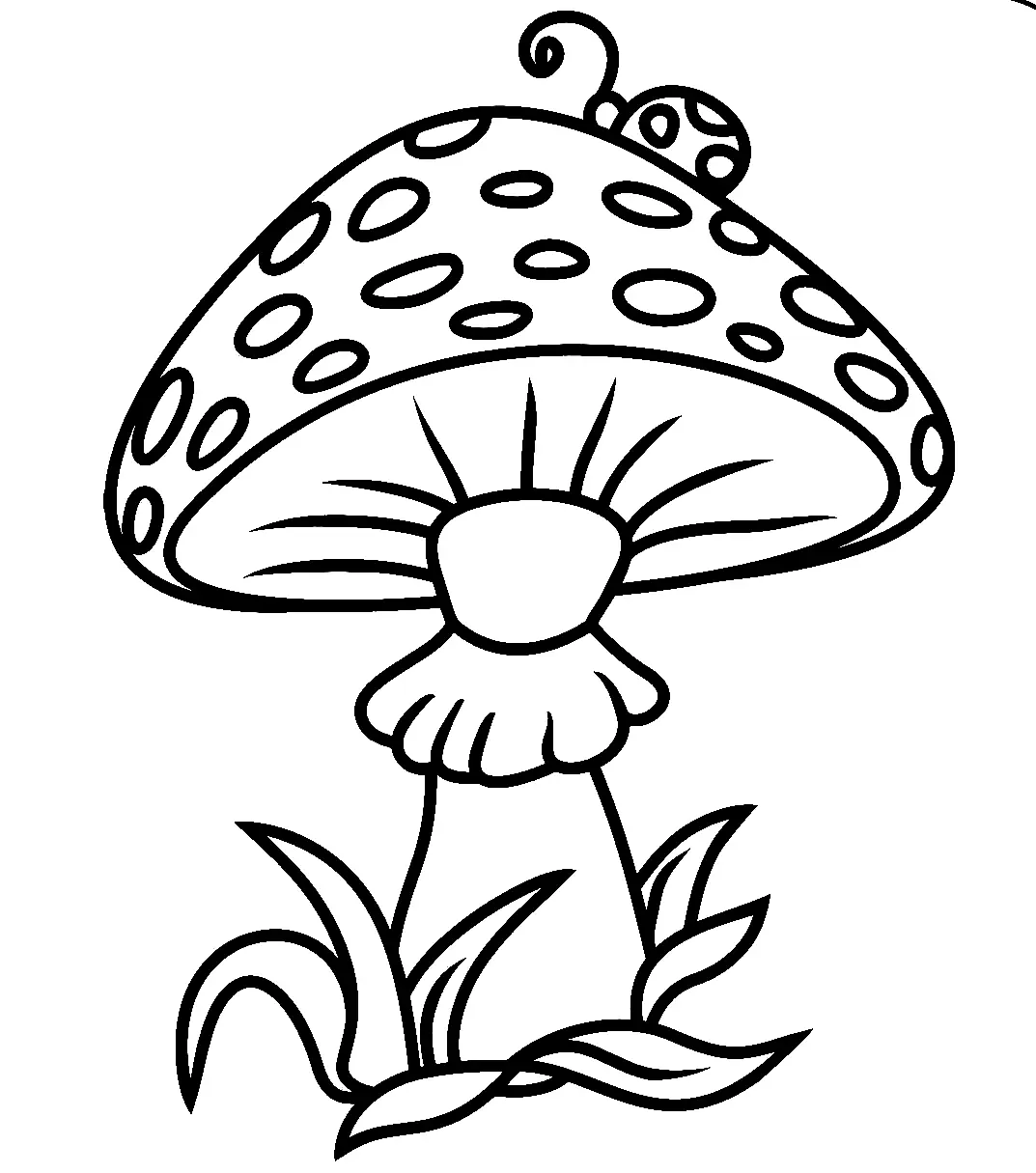 Mushroom Coloring Pages