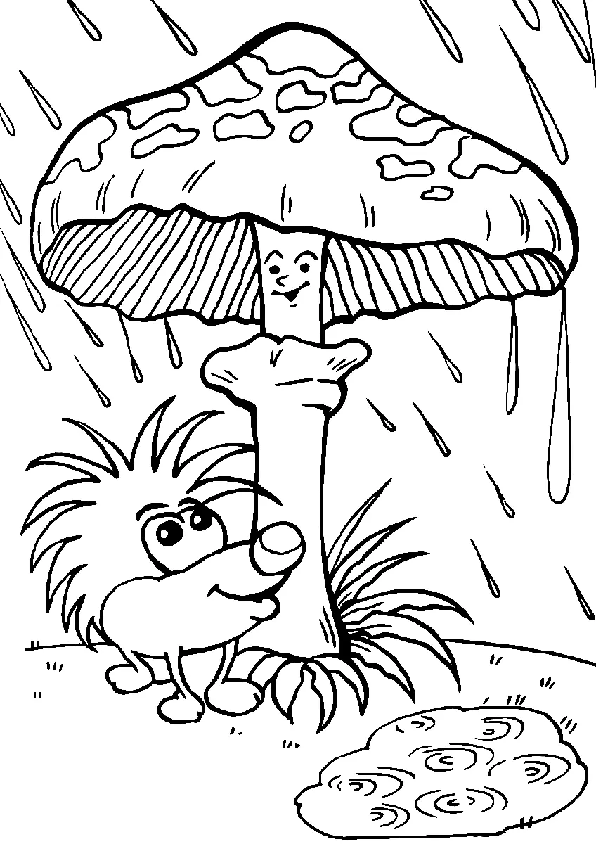 Mushroom Coloring Pages