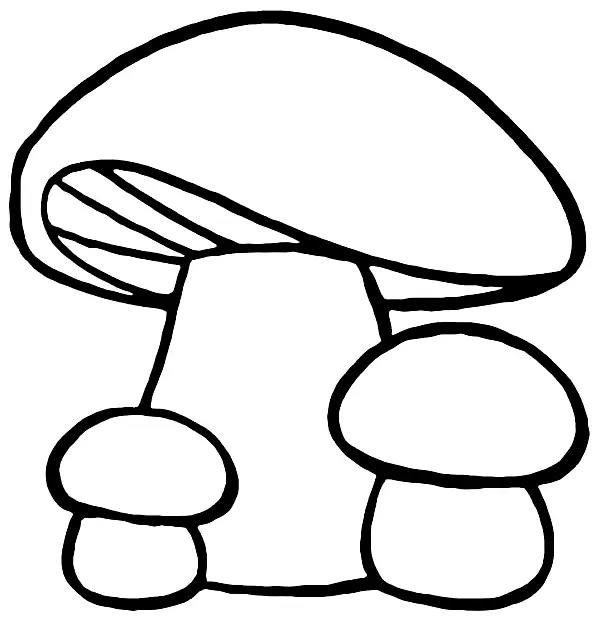 Mushroom Coloring Pages