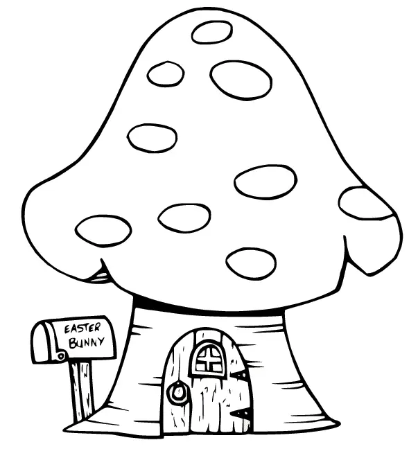 Mushroom Coloring Pages