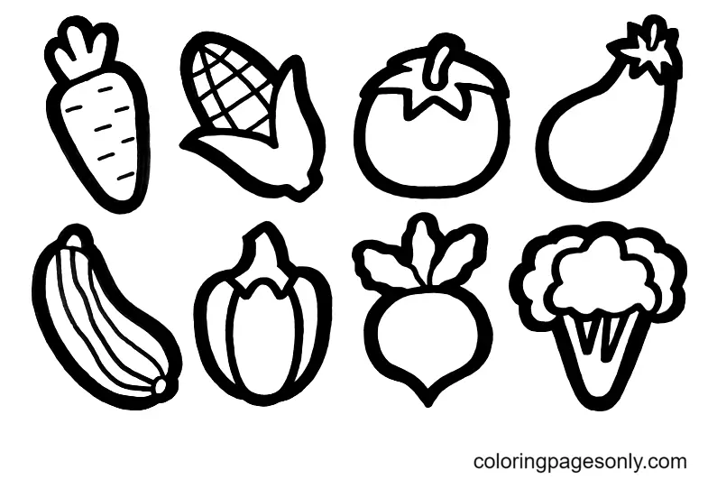 Mushroom Coloring Pages