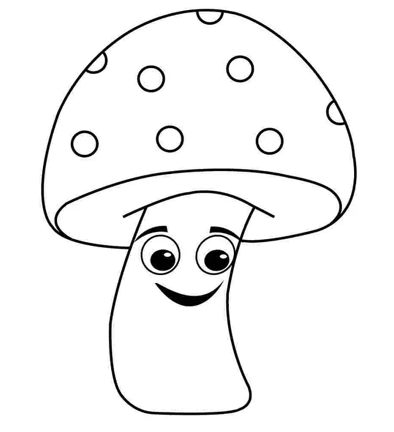 Mushroom Coloring Pages