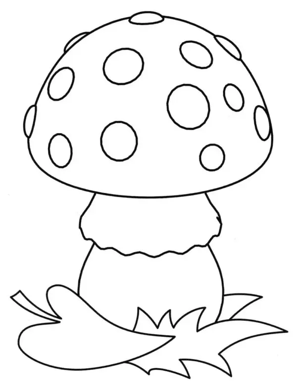 Mushroom Coloring Pages