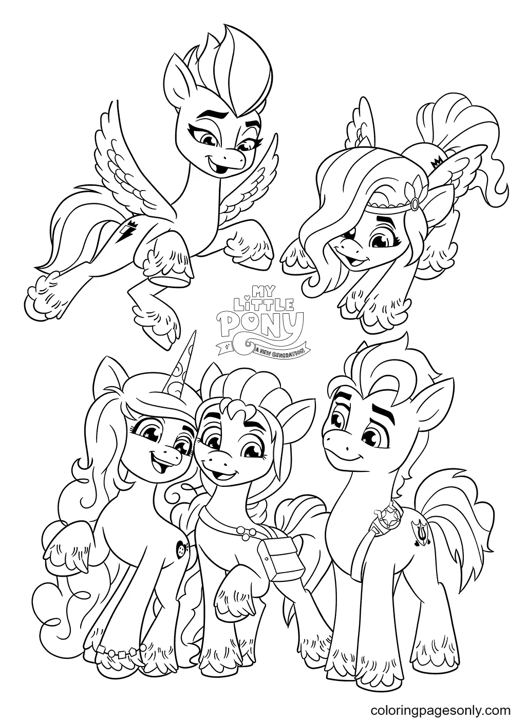 My Little Pony A New Generation Coloring Pages