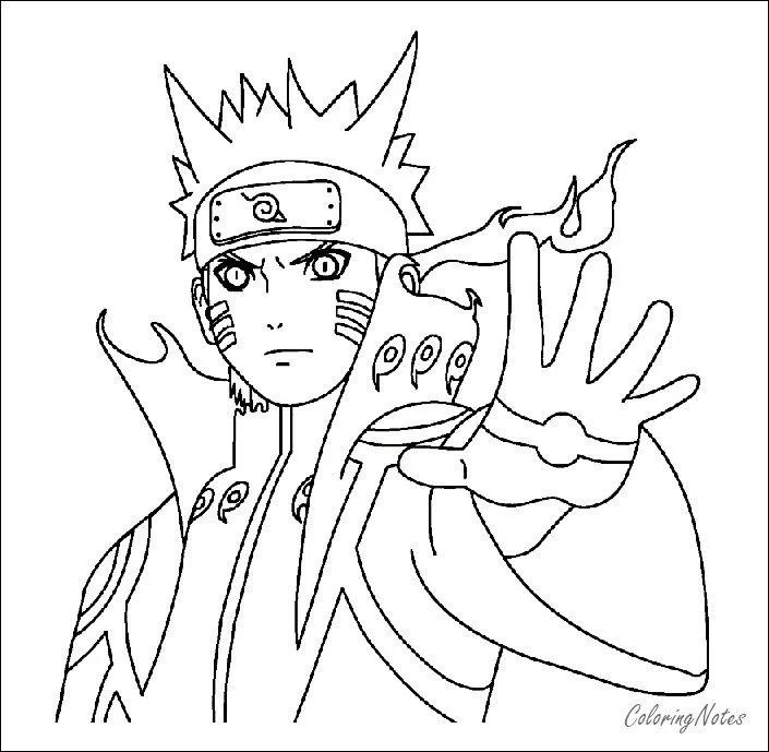 Naruto And Sasuke Coloring Pages