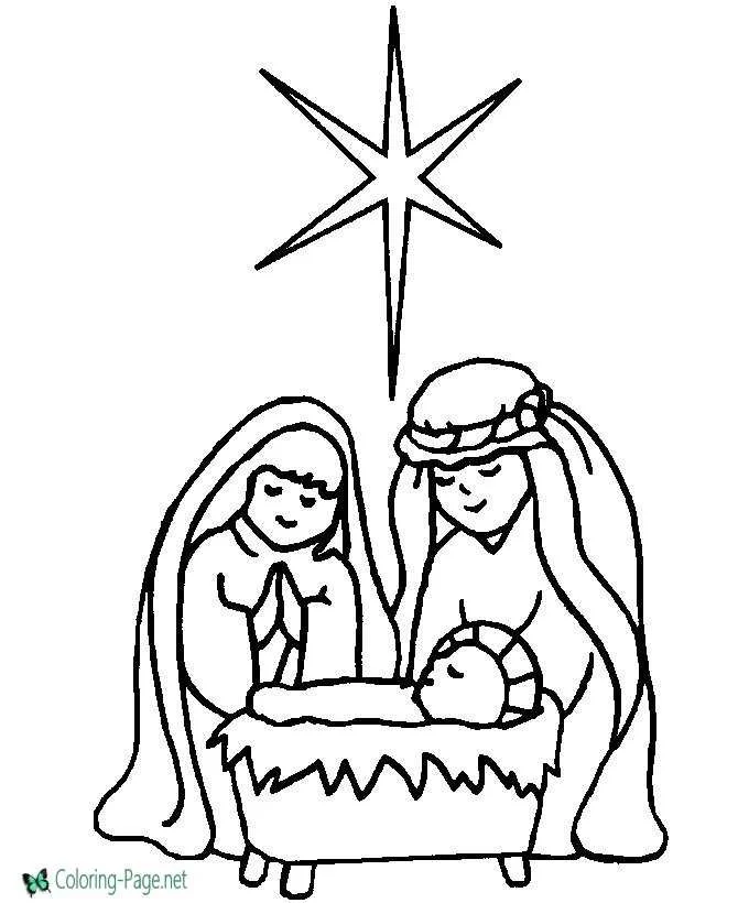 Nativity Of Jesus Coloring Pages