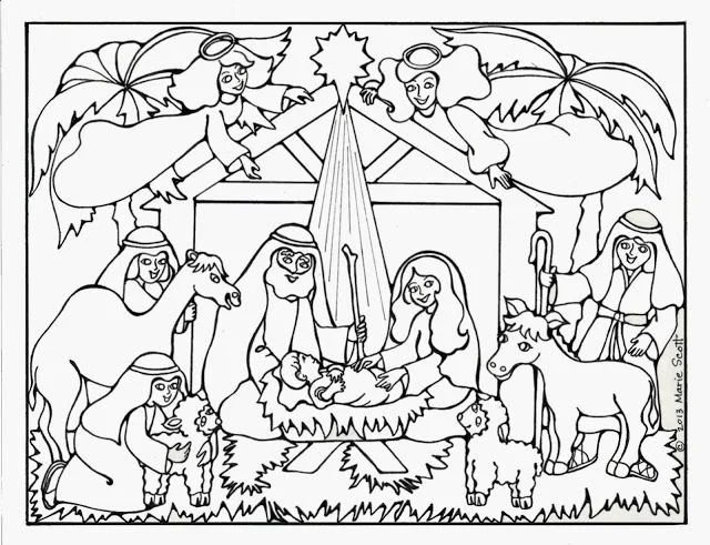 Nativity Of Jesus Coloring Pages