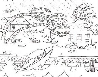 Natural phenomena Coloring Pages