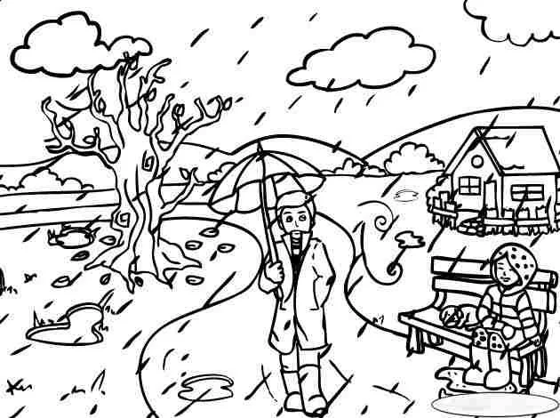 Natural phenomena Coloring Pages