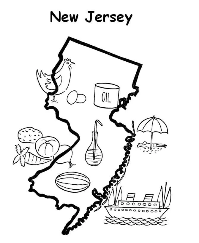 New Jersey Coloring Pages