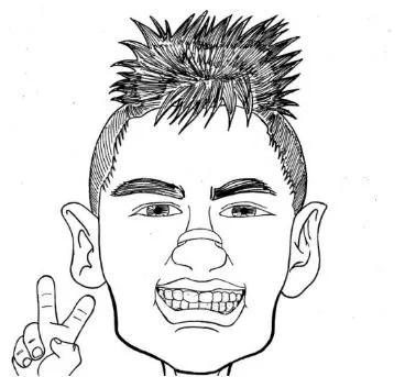 Neymar Coloring Pages