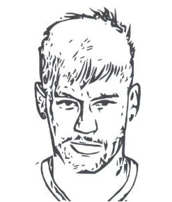 Neymar Coloring Pages