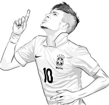 Neymar Coloring Pages