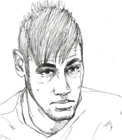 Neymar Coloring Pages