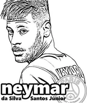 Neymar Coloring Pages