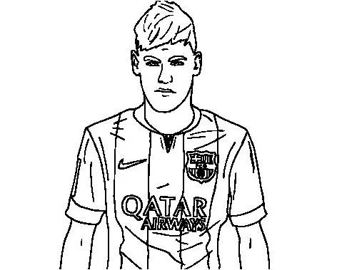 Neymar Coloring Pages