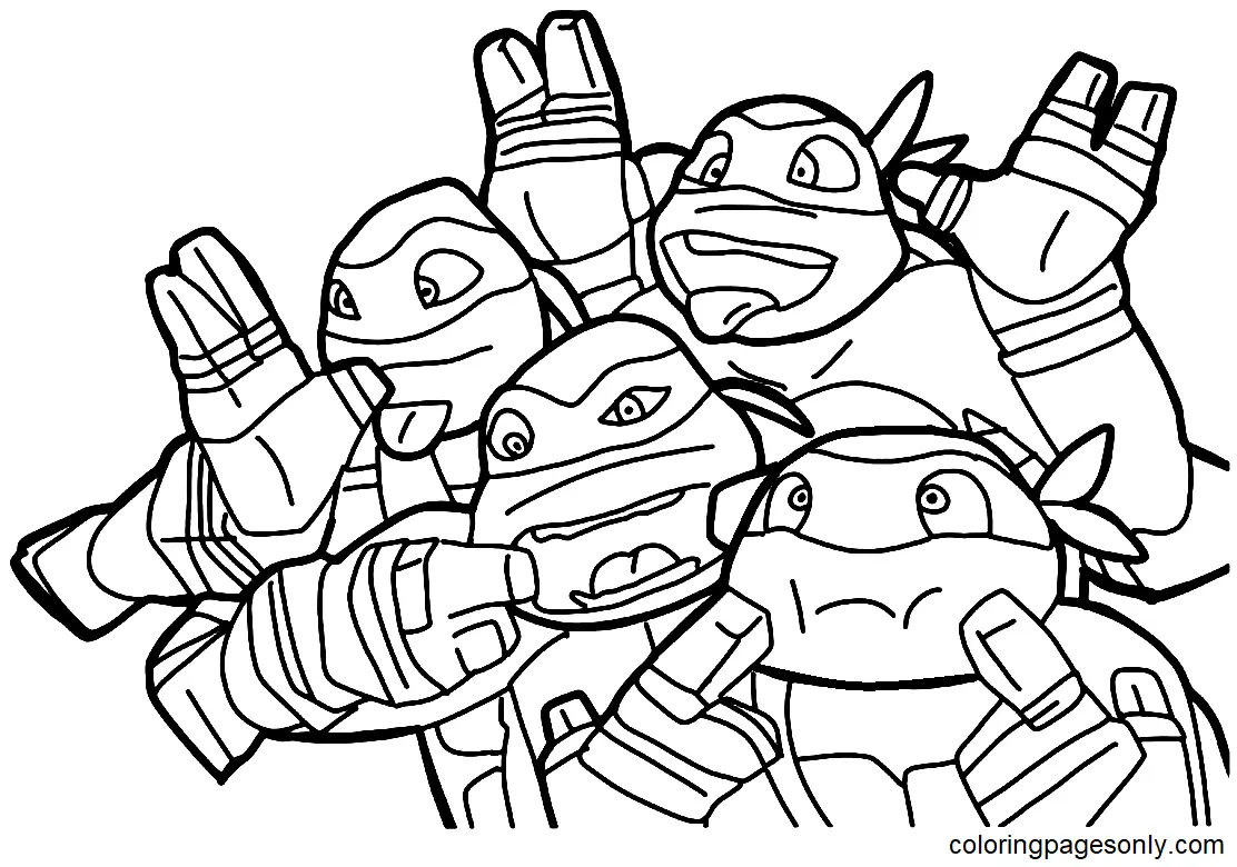 Ninja Turtles Coloring Pages